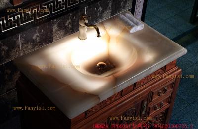 大理石洗手盆_紅木浴室柜-FP003A-10五福系