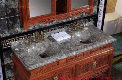 大理石洗手盆_中式浴室柜FP003A-15五福系